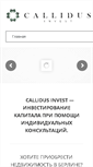 Mobile Screenshot of callidus-invest.com